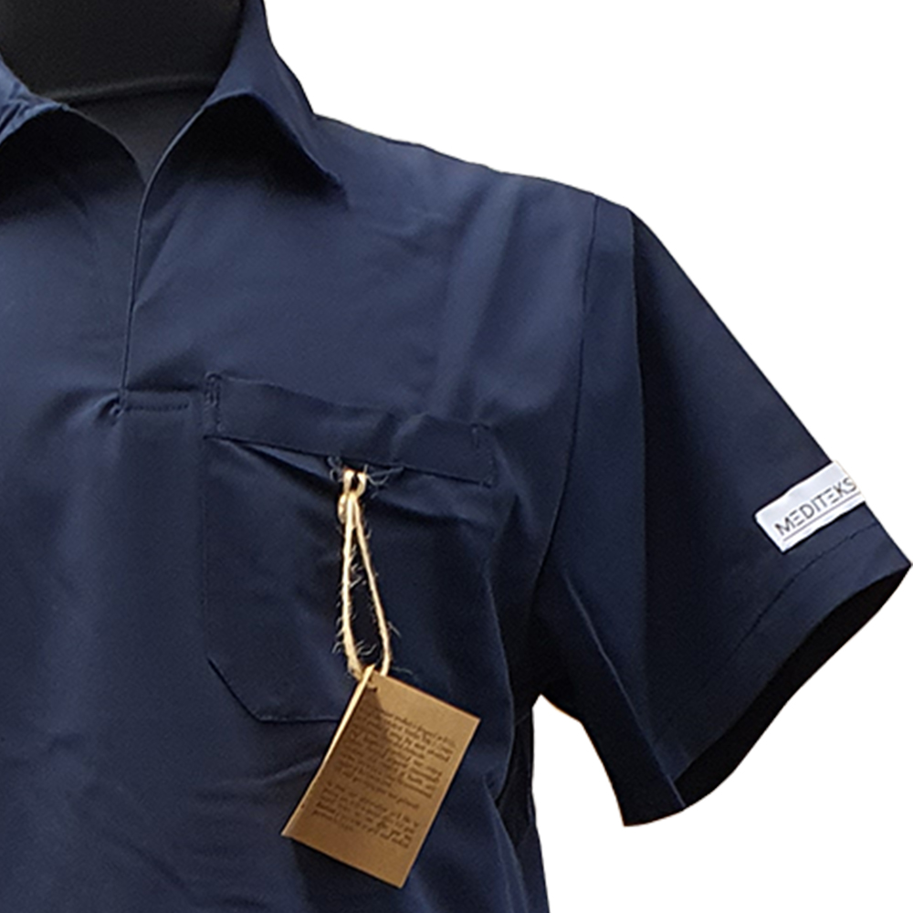 Areka medical uniform - dark blue men top pocket